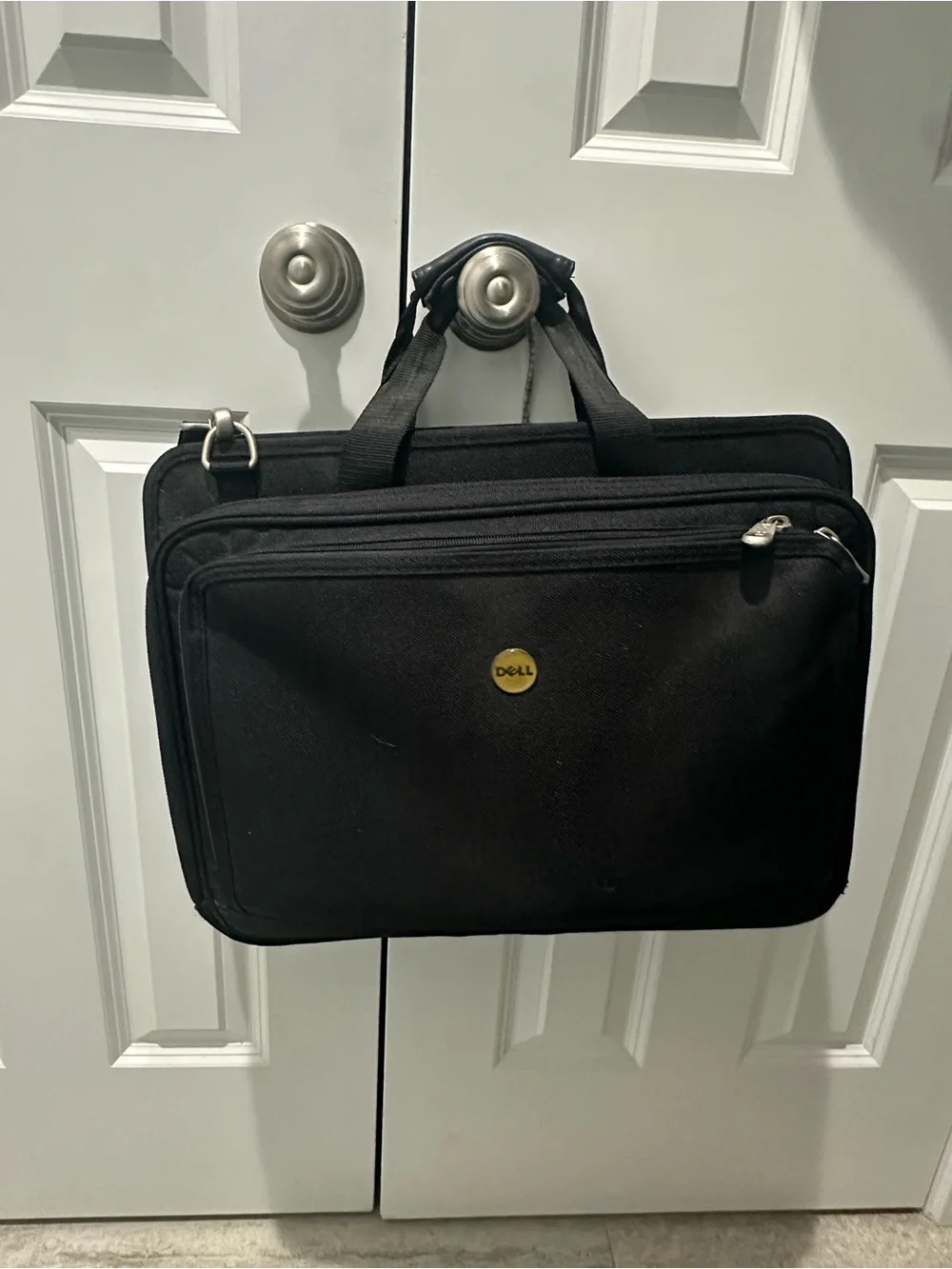 Dell Black Laptop Bag with Front Zip Pocket